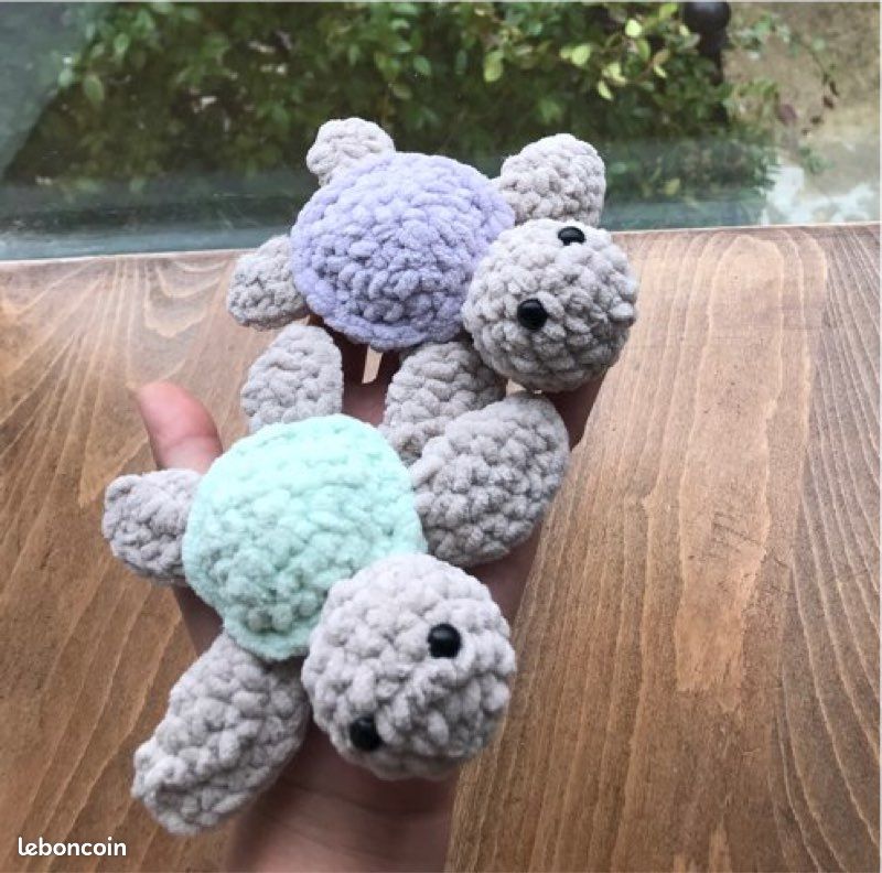 Tortues de mer au crochet fait main lot de 2 (image 4)