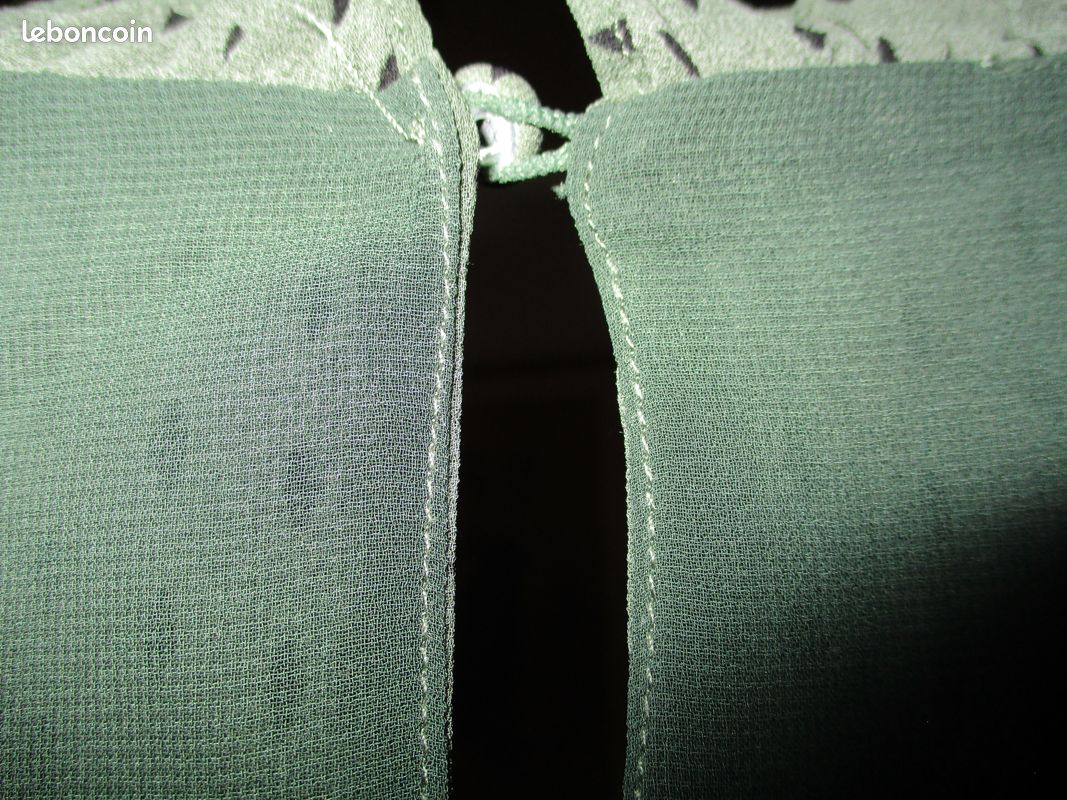 Chemiser crêpe doublé Kaki Taille XXL (image 3)