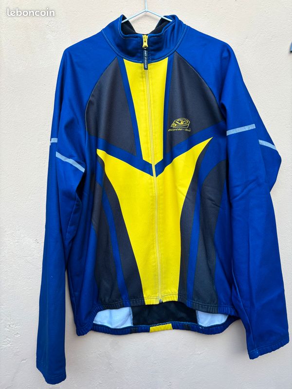 Veste de cyclisme suisse Assos vintage VC Bauma Opel en nylon avec fermeture éclair sur toute la surface multicolore T XL - France