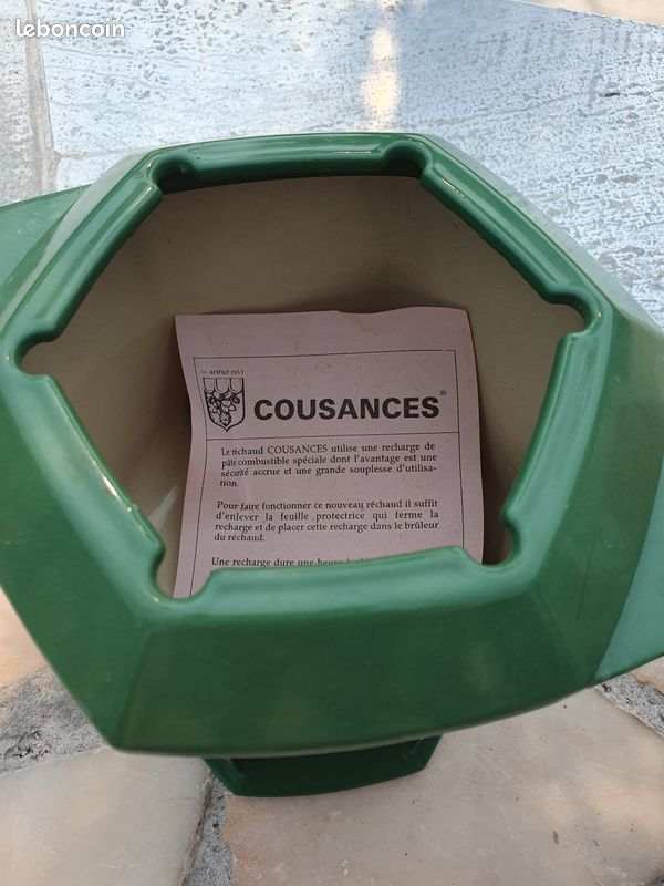 Rare Service à Fondue Cousances le Creuset - Gris Caviar avec