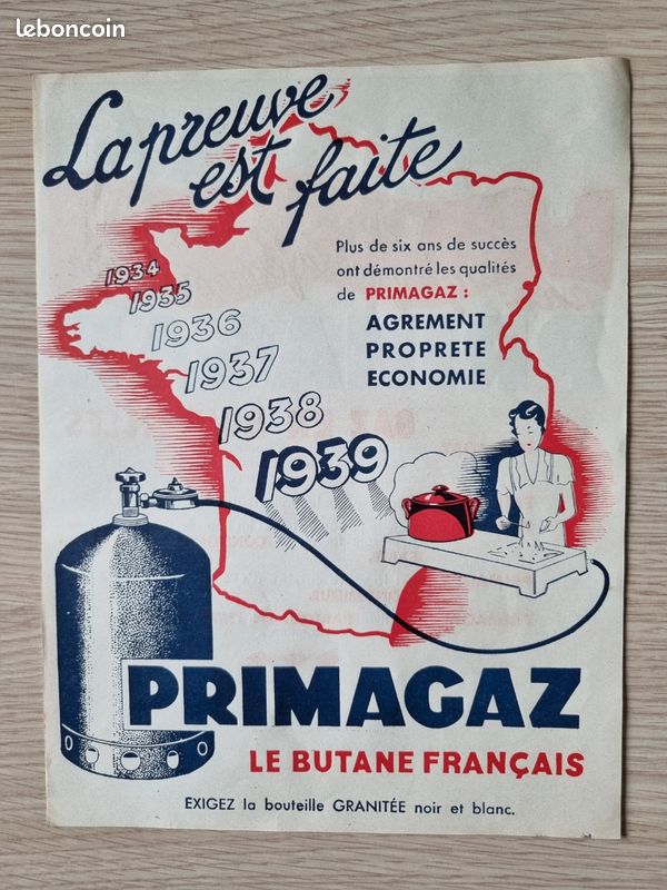 Casquettes & bobs - Ancien chapeau publicitaire calot : PROPAGAZ Butagaz propane français- Caravane du Tour de France Cycliste vélo