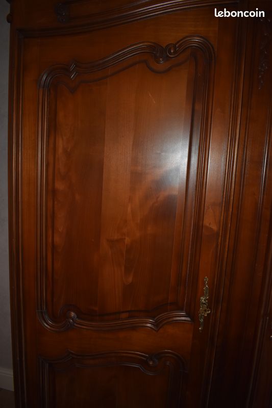 Très belle Chambre 3 pièces en merisier massif de qualité et en parfait état (image 3)