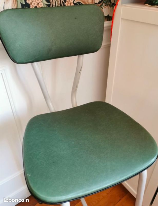 Lot de 2 chaises hautes vintage pour bar (image 5)