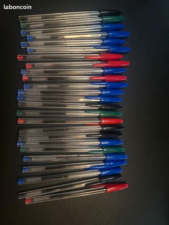 BIC Cristal Original Stylos-Bille Pointe Fine (0,8 Mm