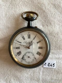 MONTRE GOUSSET ARGENT massif brisebard fonctionne EUR 32,50 - FR