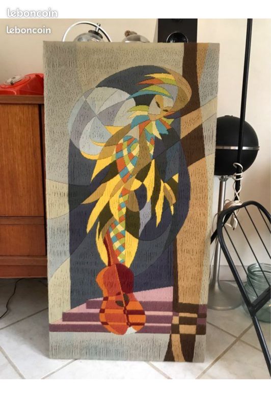 Grande tapisserie vintage (image 1)