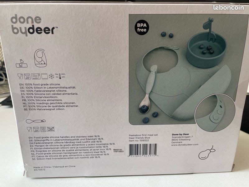 Set bol bavoir cuillère Done By Deer (image 1)