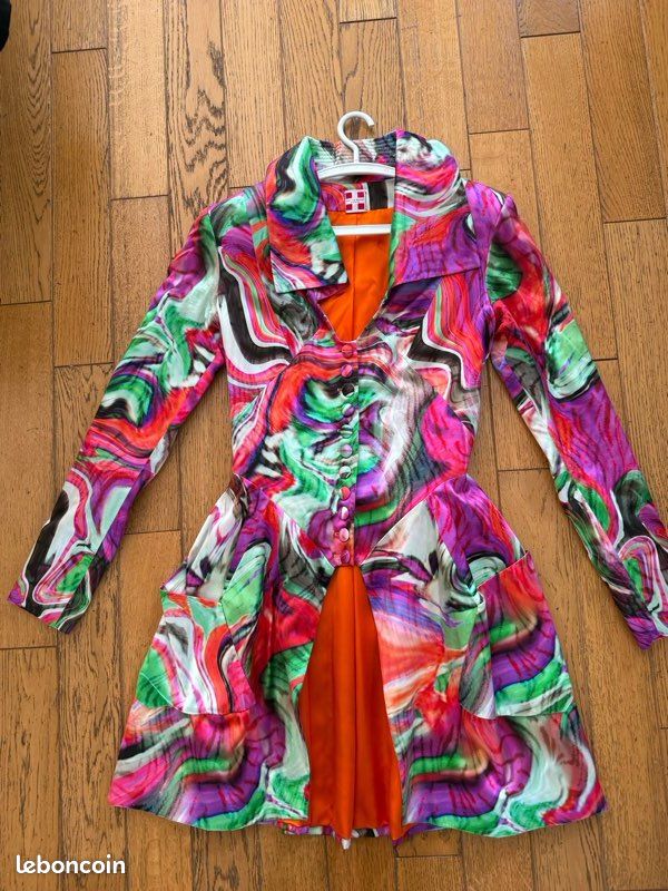 Veste redingote couture Jean Luc Amsler t38 (image 6)