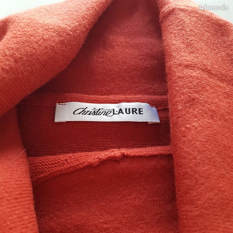 CHRISTINE LAURE - Pull femme taille 42 Couleur terracotta (image 1)