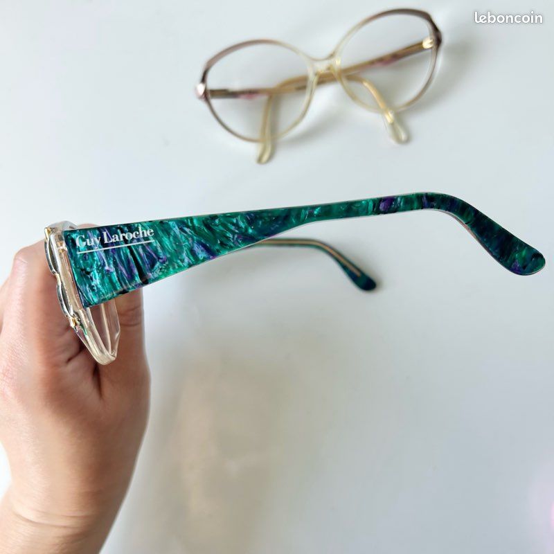 Lunettes De Vue Lanvin Vintage Monture Marron Ovale - Occasion, Pour Femme
