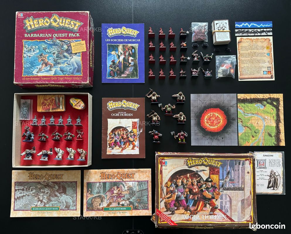 Pack Extension Hero Quest - Quêtes Barbares (1992) - Horreur Gelée, Neuf Sous Blister
