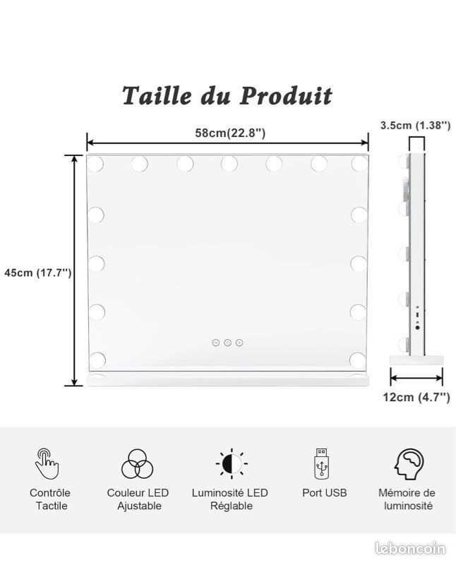 Miroir led (image 2)