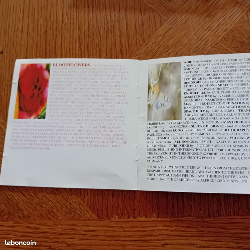 The Cure Blood Flowers - Fiction CD 2000 (image 8)