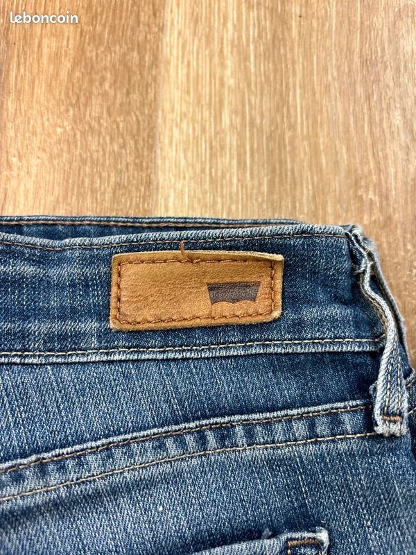 Jean Slim Levi's Demi Curve Bleu Taille W27 L32 Mid Rise Skinny (image 4)