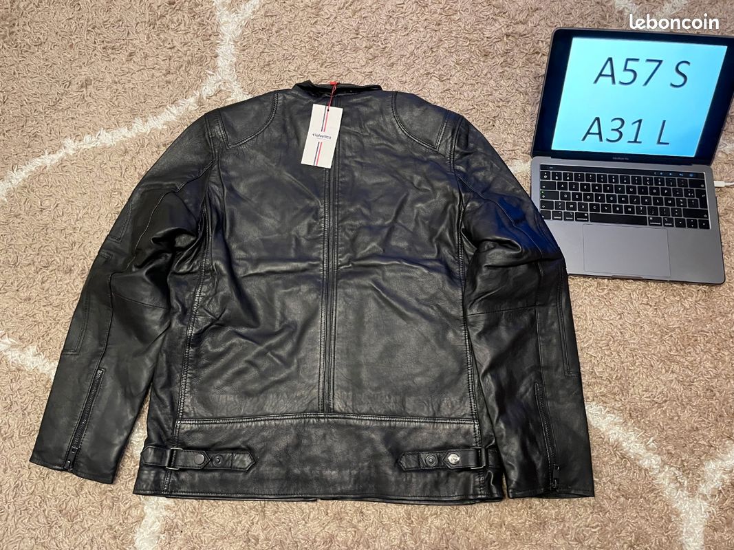Blouson veste 100% cuir Helvetica S et L (image 3)
