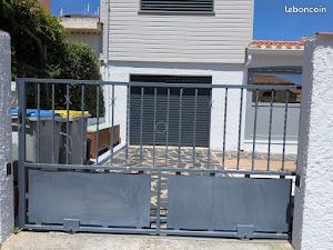 Portail coulissant fer forgé thermolaqué L2500 (image 1)