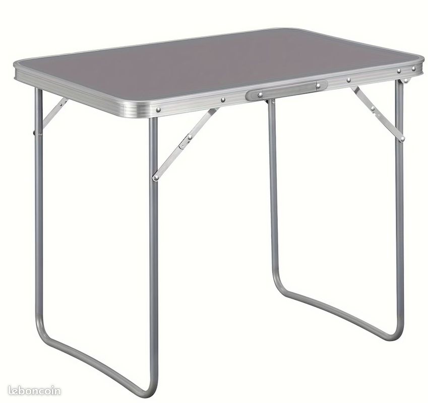 Table Pliante de Pique Nique Camping (70x50x60cm) en Aluminium - LĂ©gĂšre & Compacte - Table a Manger - Neuve - Livraison gratuite en France en 4 jours â â â (image 1)
