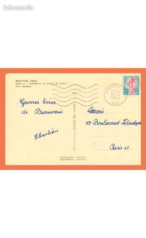 A542 / 295 60 - Beauvais Vue aérienne Blason (image 2)