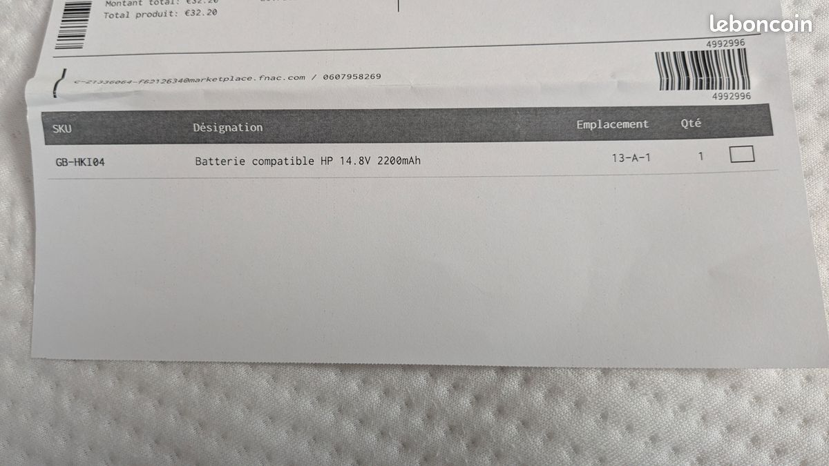 Batterie compatible HP 14.8V 2200mAh (image 4)