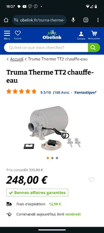 Truma Therme TT2 chauffe-eau