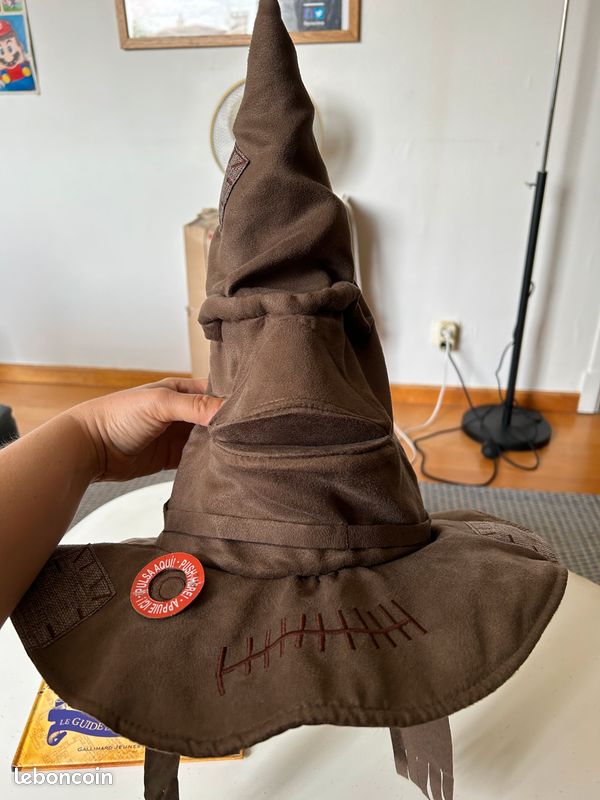 Harry Potter Choixpeau magique interactif + livre « la carte du marodeur » avec baguette magique lumière ultra violette (image 1)