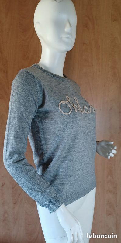 Taille L – Pull gris 🩶 Ohlala (image 3)