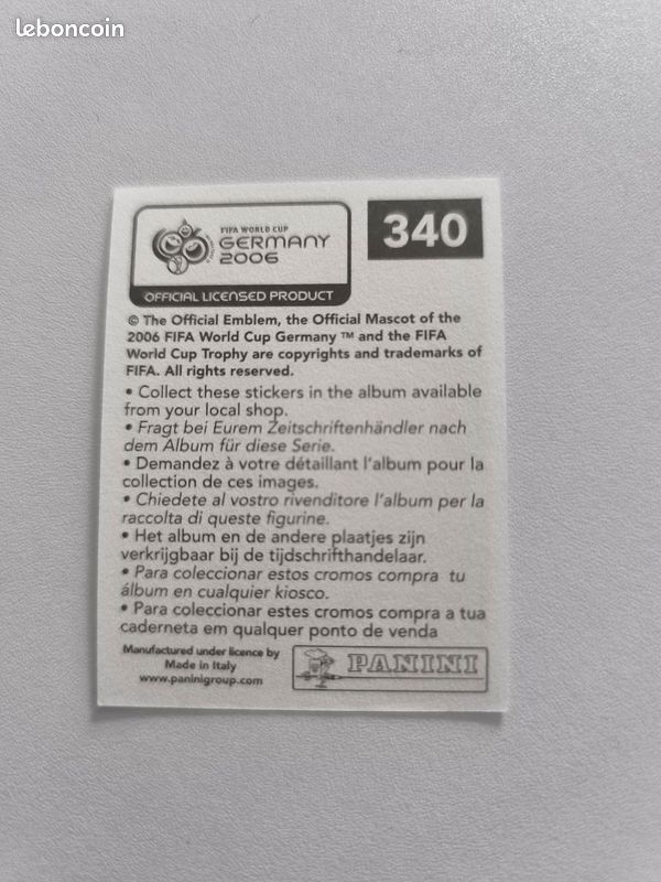 Stickers panini foot FIFA World Cup Germany 2006 n°340 équipe États-Unis USA (image 4)