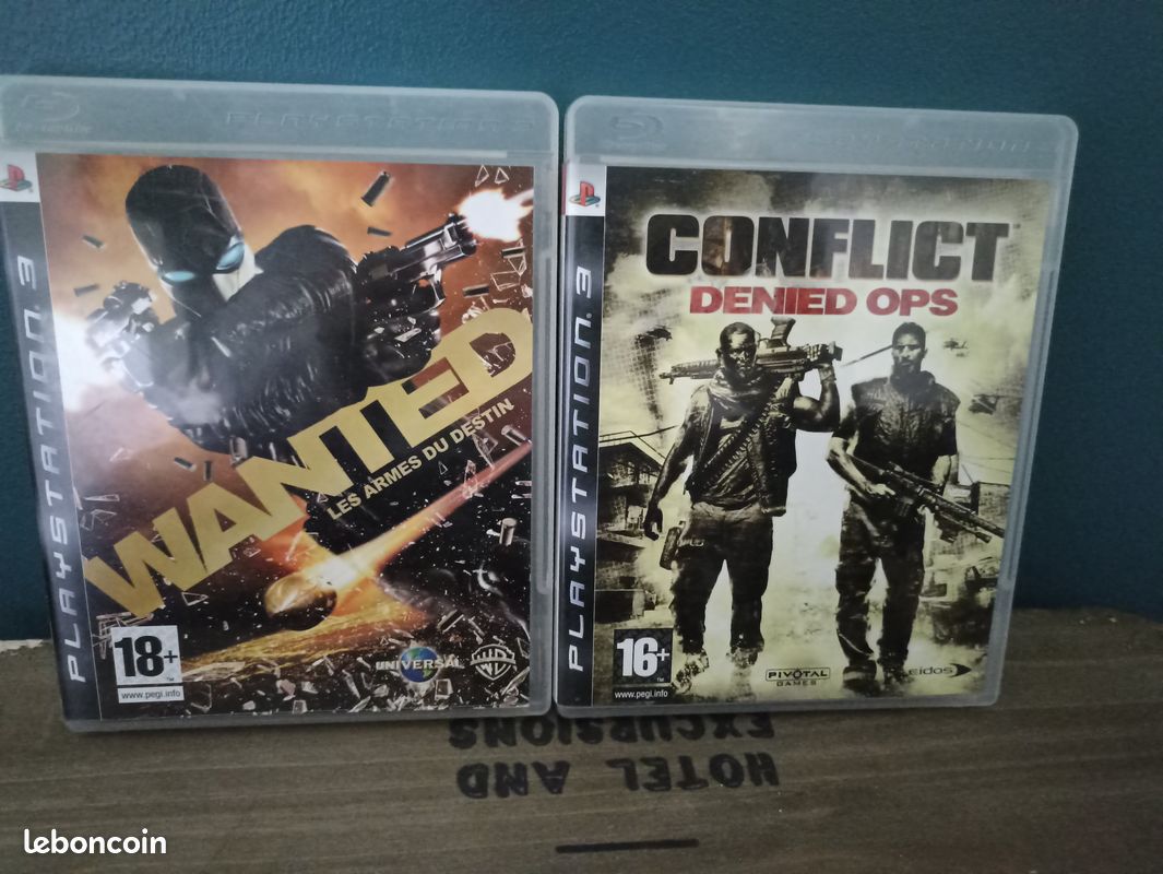 Wanted les armes du destin, Conflict Denied Ops | 2 Jeux PS3 🎮 (image 1)