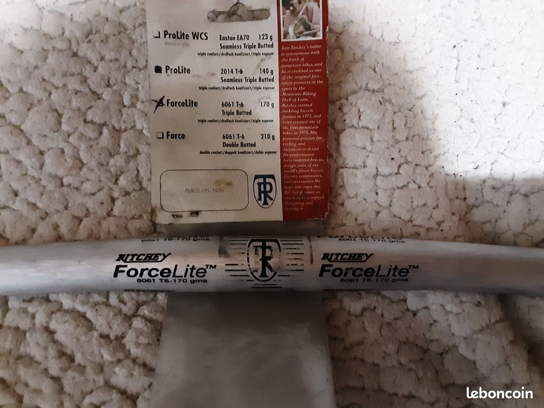 Guidon Plat Ritchey FD-6061 T6 + Potence Avant - VTT, Occasion