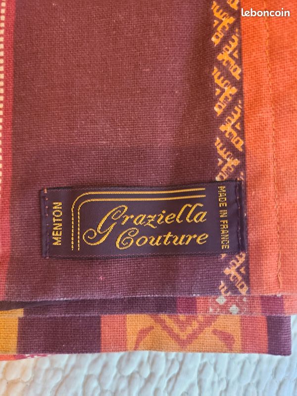 Rideau entièrement doublé 298x280cm fait par couturière professionnelle (image 2)