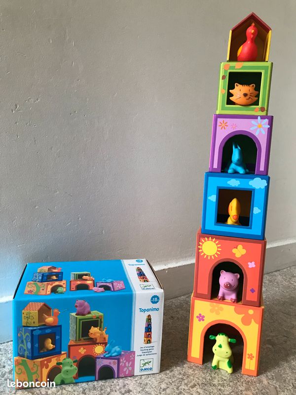 Cubes à empiler Djeco (image 1)