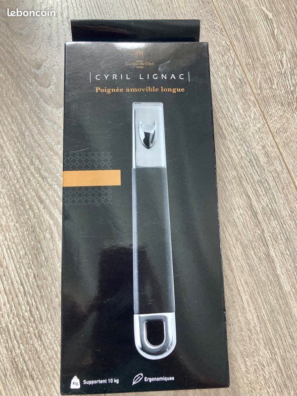 Poignet inox longue pour casseroles ou poêles Cyril Lignac (image 1)