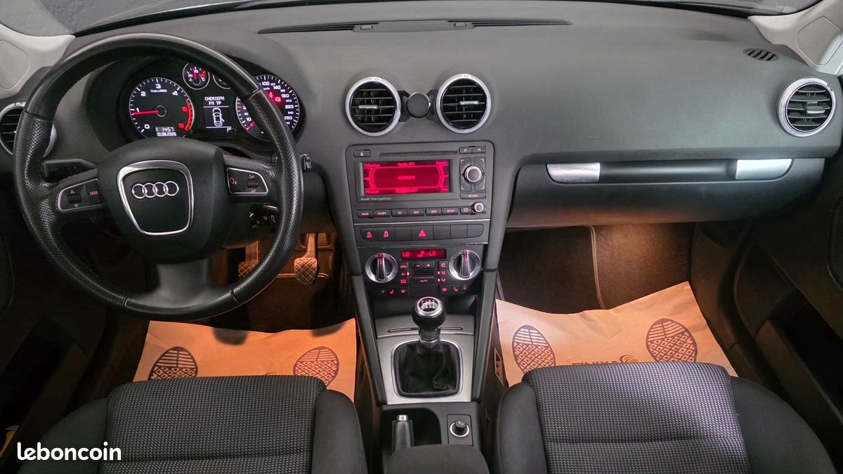 Audi a3 sportback 2.0 tdi 140 exclusive line - sieges chauffant / regulateur vitesse / distri ok (image 10)