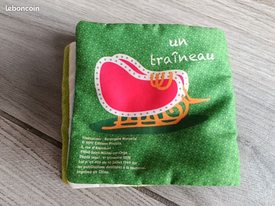 Livre bébé en tissu - Thème Noël (image 6)