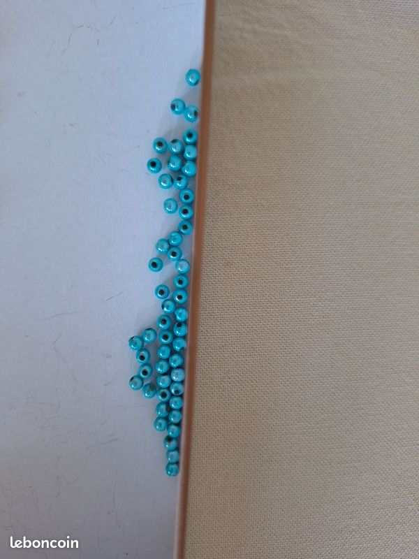 Lot de perles bleu turquoise neuves (image 5)