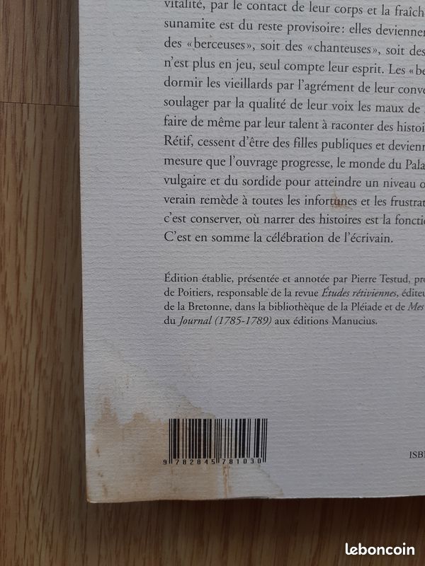 ANN 3020 Rétif de la Bretonne - Le Palais-Royal - Editions Manucius - Collection Littéra (image 6)
