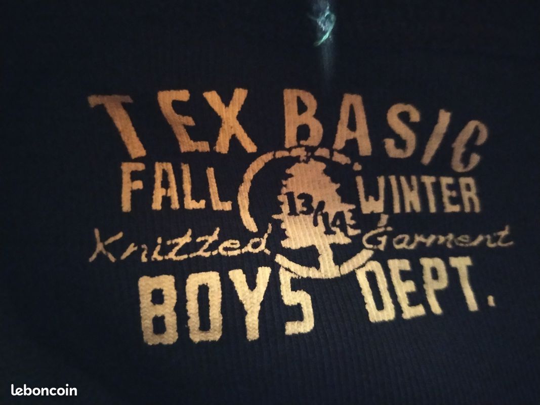 Sous pull fille ou garçon bleu marine 13 14 ans TEX (image 2)