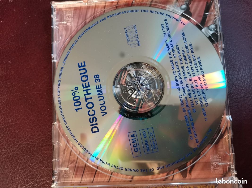 Cd 100 % discothèque vol 38 Bram's (image 3)