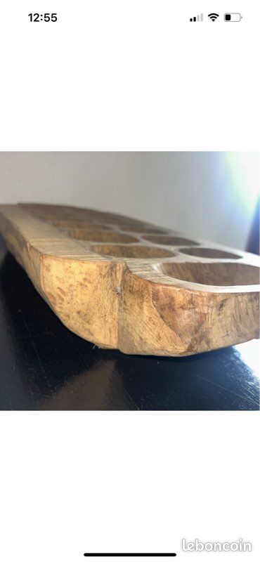 A2 / jeu africain art africain awale artisanale / en bois brut 4,5kg (image 7)
