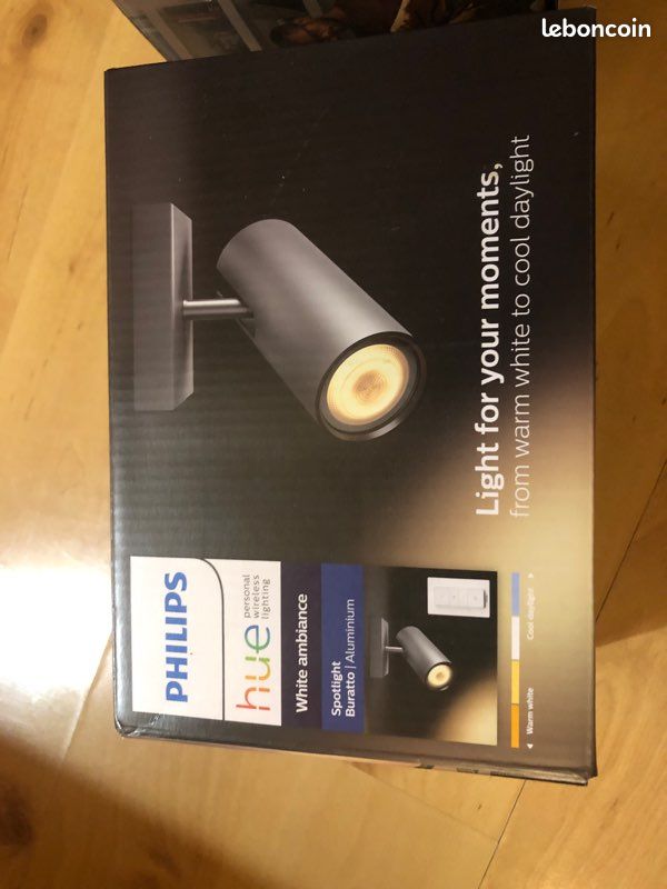 Spot Philips Hue avec télécommande, neuf (image 1)