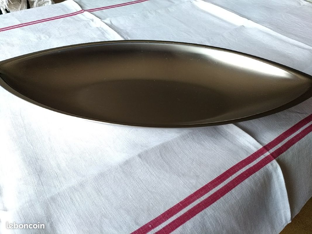 Grand plat neuf inox Jean Gouzon long: 42 cm (image 4)