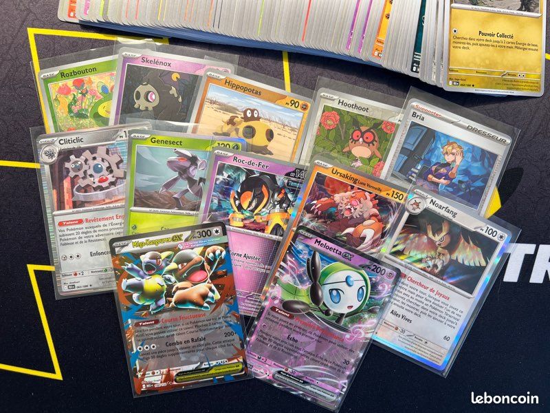Lot de 100 cartes Pokémon sans double avec brillantes + 2 ultra (image 2)
