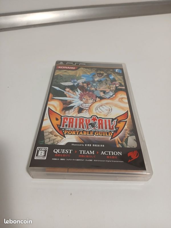 Jeu PSP Fairy Tail Portable Guild 3 - Version Japonaise Par Konami - Très Bon État - Complet