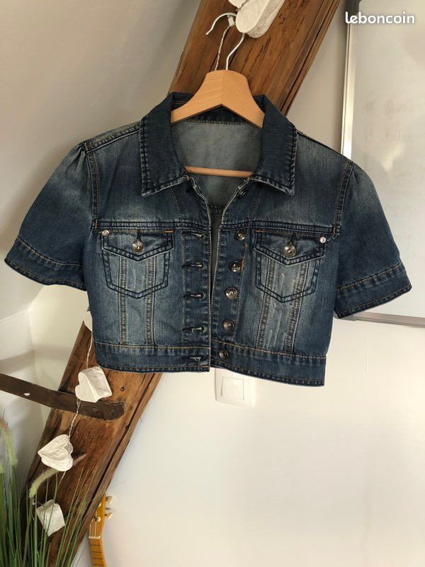 Mini veste en jean (image 1)