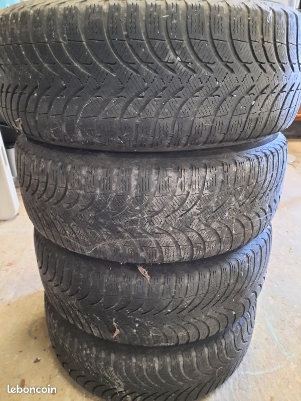 Lot 4 roues + pneus hiver michelin (image 3)