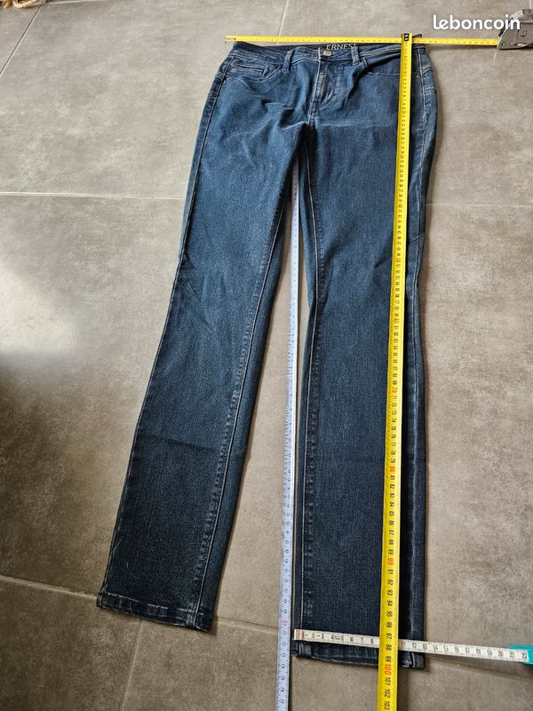 Denim Jeans Jean Promod Ernest Jean Noir Effet Push Up Ernest