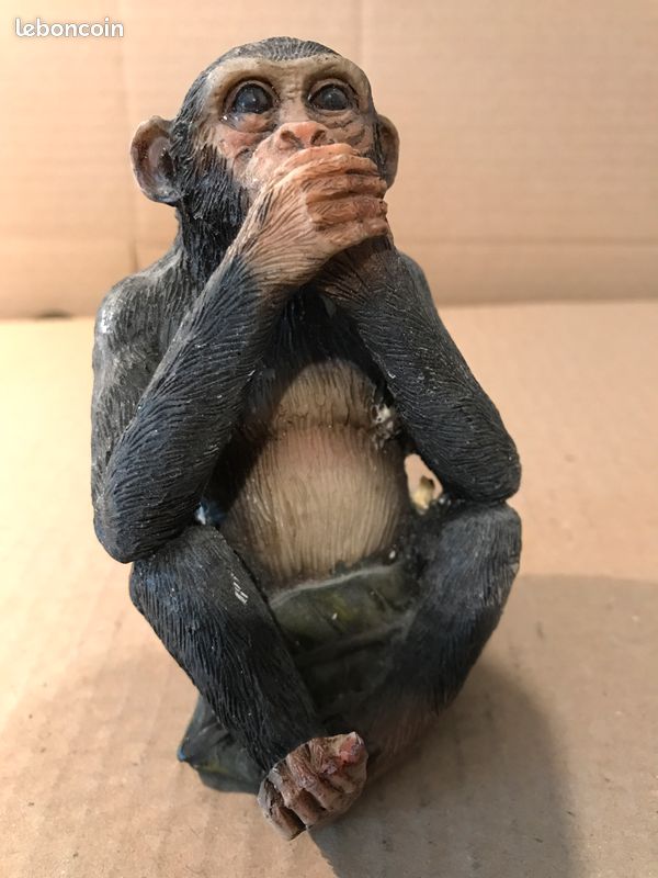Singe de la sagesse en résine hauteur 12 cm (image 3)