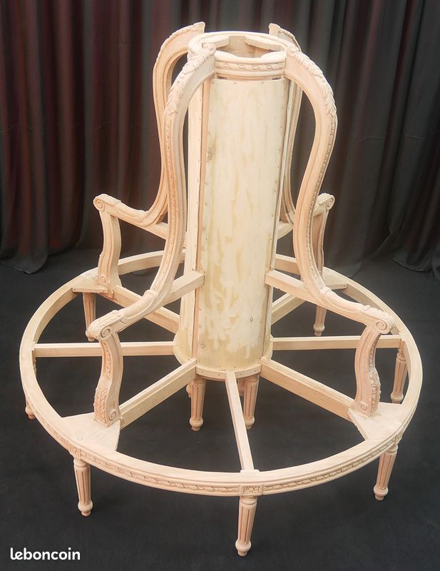 Fabricant Carcasses Fauteuils, Chaises Médaillon, Canapés et Lits Baroque en Hêtre Massif (image 3)