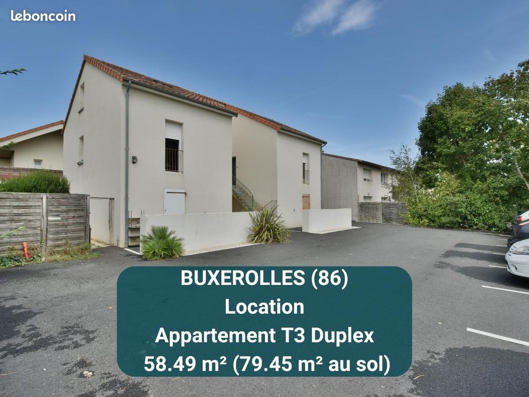 Appartement 3 pièces 58 m² · à Buxerolles · 58 m² · 760 €