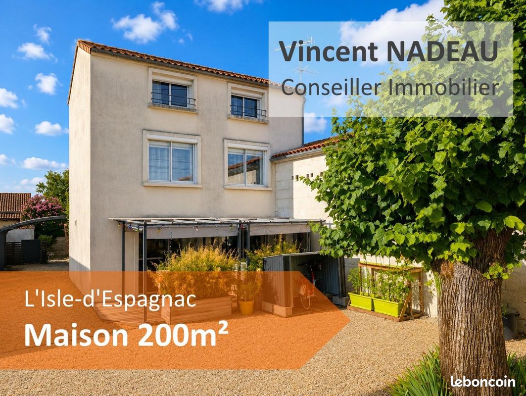 Maison 10 pièces 200 m² · à L'Isle-d'Espagnac · 200 m² · 299 000 €